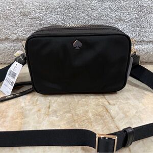 KATE SPADE BLACK NYLON PURSE CROSSBODY JAE SMALL CAMERA BAG
CROSS BODY NWT